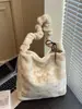 Bolso de Felpa Transfronterizo para Axila 2025 Nuevo de Moda Pequeño Bolso para Mujer Bolso de Hombro Portátil Bolso Cruzado de Gran Capacidad
