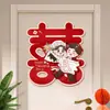 Pegatinas con palabras alegres para bodas, decoración de puertas de habitaciones, pegatinas tridimensionales para puertas de entrada y dormitorios de bodas.