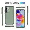Adequado para capa de celular Samsung S25, capa de celular Samsung S24 Ultra fosca dois em um, capa protetora antiderrapante A54