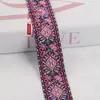 Cinta Jacquard con Patrón de Pavo Real Étnico Dai de 4 cm Decoración de Ventana para Textiles del Hogar Decoración de Ropa Accesorios de Encaje Hechos a Mano Bricolaje Estilo Étnico