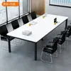 Mesa de conferência, mesa longa moderna, mesa de escritório simples, mesa de negociação, mesa de treinamento simples, bancada de trabalho