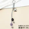 Cuerda Colgante Decorativa para Bolso, Cuerda Trenzada Anudada a Mano, Colgante Llavero para Equipaje, Correa para Teléfono Móvil, Cuerda de Nylon con Cuentas