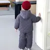 Traje Acolchado para Niños Ropa de Invierno 2025 Ropa Súper Bonita para Niños Chaqueta de Invierno Guapa para Niño Conjunto de Dos Piezas