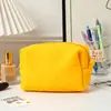 Bolsa de Maquillaje Plegable de Onda Sólida de Gran Capacidad Transfronteriza, Neceser Fresco y Agradable para la Piel para Niñas, Bolsa de Almacenamiento para Estudiantes