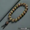 Pulsera de Sandalo Verde Argentino de 8mm con Doble Bucle para Hombres y Mujeres, Cuentas Budistas de Sandalo, Cuentas de Oración, Artículo Cultural, Regalo al por Mayor