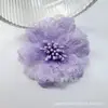Flores de Tela Tridimensionales Caladas de Encaje de 5.5cm Flores para Manualidades Decoraciones para Zapatos Pinzas para el Cabello Adornos de Flores para Faldas Venta al por Mayor
