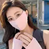 Mascarilla solar de verano 2025 para rostro femenino, pequeña, tridimensional, para exteriores, protección solar UV, mascarilla solar transpirable