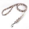 Pet Collar Dog Metal Collar Leopard Print Gravado Bonito Fivela Cão Coleira Grande Cão Aniversário Cabelo