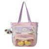 Mochilas de Moda Versátiles de Gran Capacidad para Estudiantes de Secundaria, Estudiantes de Preparatoria y Estudiantes Universitarios, Bolsos de Mano para Estudiantes, Set de Dos Piezas