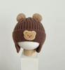 Gorro de Bebé Otoño e Invierno Lindo Gorro Pulóver con Bola de Pelo Gorro de Lana Tejido para Bebé Protectores de Orejas Engrosados para Hombres y Mujeres Súper Lindo Moderno