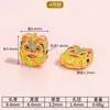 Plata de Ley S925 Cuentas Espaciadoras León Despertando Dios de la Riqueza Epoxy Tendencia Nacional Fuerte Retención del Color Accesorios para Joyería DIY Pulsera Danza del León Cuentas