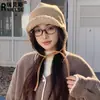 Múltiples Métodos de Uso Gorro con Protección Auditiva para Hombres y Mujeres, Gorro Lei Feng Forrado de Felpa y Engrosado, Cálido de Invierno para Ciclismo, Cortavientos y a Prueba de Frío, Piel de Cordero Sintética