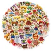 Producto Nuevo Transfronterizo 50 Lindos Pegatinas de Oso de Peluche Suave Decoración de Dibujos Animados Pegatinas para Funda de Teléfono Móvil, Taza de Agua, Bloc de Notas