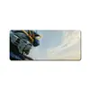 Mouse Pad Grande de Mecha Gundam com Sensação de Tecnologia para E-Sports, Estudo, Jogos e Uso em Dormitório, Tapete Antiderrapante e Espessado para Mesa de Computador