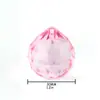 Cortina de Cuentas de Cristal K9 de 30 mm Cortina de Puerta Accesorios de Iluminación Colgante de Bola de Cristal Transparente Amatista Cristal Blanco Cristal Púrpura