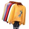 Comercio exterior nueva camiseta de manga larga para mujer camiseta casual Joker para mujer camiseta holgada de otoño para llevar debajo venta al por mayor de puesto