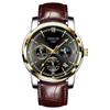 Reloj automático auténtico para hombre, versión coreana de alta gama, simple, luminoso, impermeable, con calendario, reloj de pulsera para hombre, al por mayor