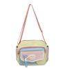 Bolso Cruzado Estilo Japonés para Mujer 2025 Nuevo Lindo Bloqueo de Color Fresco Bolso Cuadrado Pequeño para Niñas Bolso Transparente de Muñeca