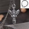 Colgante alternativo de moda retro de plata esterlina S925, colgante de mortero de acero tallado en plata tailandesa para hombre, decoración de coche