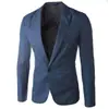 Amazon Transfronterizo Talla Europea Moda Masculina Casual Traje Pequeño Hombre Estilo Coreano Ajustado de un Botón Chaqueta de Traje Hombre