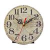 Reloj de Pared Pintado sin Marco DIY Mini Reloj de Péndulo de Escritorio Simple Movimiento Silencioso Redondo Reloj de Pared 1456