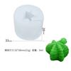Flor Suculenta Cactus Bola de Cactus Fondant Silicona Pastel Arcilla de Arcilla Blanda para Pasteles Caramelo Blando Arcilla Colgante de Yeso Aromaterapia Molde