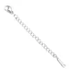 Cadena de Extensión para Collar de Acero de Titanio con Cierre de Langosta Cadena de Cola de Marca 18K Cadena de Extensión Ajustable Accesorios para Joyería DIY