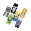 Calcetines de media caña de moda para hombre, estilo europeo y americano, para las cuatro estaciones, con diseño de anime, calcetines de algodón para hombre, calcetines de superhéroe para mujer, calcetines de gato de Amazon Ins y Bugs Bunny