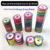 Caixa de linha principal carretel grande de silicone grande conjunto de linha de material caixa de eixo multiuso carretel de peixe de silicone carretel de pesca 16 eixos 10 eixos