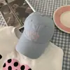 Sistema de color Morandi estilo coreano de la abuela Chen gorra de béisbol lavada de ala suave para mujer gorra de pico de pato versátil de alta gama que adelgaza el rostro