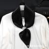 Elegante Bufanda de Seda con Diamantes Brillantes Bufanda Estrecha Larga de Cinta Bufanda Decorativa de Cuatro Estaciones para Madre de Mediana Edad y Mayor Bufanda Protectora para el Cuello