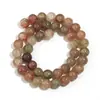 Pulseira Colar Brincos de Contas Redondas Florais Coloridas de Vidro Contas Soltas Corrente para Celular Corrente para Bolsa Acessórios Semi-Acabados