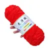 Hilo de chenilla brillante de tres cabos para tejer a crochet zapatos, hilo de lana grueso para tejer suéteres, bufandas y sombreros