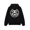 Sudadera con capucha Cross-Border Stu Black 8 Billiards Marca de moda para hombre y mujer Estilo callejero Estampada Chaqueta Otoño/Invierno Estilo básico