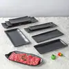 Vajilla para Hot Pot Chaoshan de Melamina, Plato Rectangular Especial para Carne de Res, Plato Plano para Barbacoa de Buffet Comercial, Plato para Guarnición