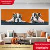 Estilo nórdico Pet Dog Sala de Estar Pintura Decorativa Moderna Simples Animal Cabeceira Pendurado Pintura Cartoon Frameless Pintura 2148