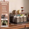 Estante de almacenamiento de escritorio, organizador multicapa para cafetera, gabinete de aparador, estante de almacenamiento para bocadillos, bolsitas de té, tazas de agua, tazas de café