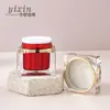 Nova Garrafa Quadrada 100ml50ml Garrafa de Emulsão de Água Acrílico Creme 30g Garrafa de Creme Conjunto Vermelho Garrafa Vazia