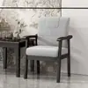 Cadeira com encosto em madeira maciça, poltrona, cadeira para mesa de computador, poltrona individual para casa, confortável para longos períodos sentado, cadeira de mahjong para idosos
