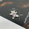 Acessórios Originais de Urso Fofo Liga Doce Cool Rosa Diamante Personalidade Joias Grampo de Cabelo Retrô Adereço de Cabeça Sapatos com Furo Material de Flor