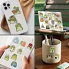 50 Pegatinas de Rana Pequeña Cambiante de Dibujos Animados para Graffiti, Impermeables, para Diario DIY, Cuaderno, Decoración de Guitarra