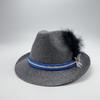 Sombrero de Fieltro Gris Casual Oktoberfest Pluma de Faisán Cuerda Tricolor Carnaval Alemán Venta Caliente Amazon Transfronterizo