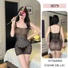 Lingerie sexy, peça única, traje de rede sem tirar, desejo puro, sexy e sedutor, meias de rede com abertura no entrepernas, uniforme, conjunto de meias pretas de peça única