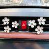 Explosões Transfronteiriças Clipe de Aromaterapia para Saída de Ar de Carro Liga Flor Margarida Terno Decoração de Saída de Ar de Carro Clipe de Fragrância