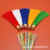 8cm capuchón de metal borla pequeña borla abanico colgante marcapáginas borla ropa accesorios para el cabello borla accesorios decorativos al por mayor