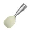 Cuchara para Arrocera Doméstica Antiadherente Cuchara para Servir Arroz Mango de Madera Antideslizante Resistente al Calor Cuchara de Silicona Vertical para Arroz