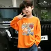 Camiseta Tendência Bonita Fashionável Manga Longa para Meninos Temporada Primavera Outono 2026 Estilo Coreano Infantil Bebê Desenho Algodão Puro Camada de Base Top T