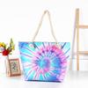 Bolsa Nueva con Estampado Digital Tie-Dye Estilo Casual Bolsa de Playa Lona de Un Hombro Viaje Gran Capacidad Bolsa de Playa Transfronteriza