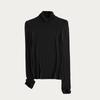 Maillard Camisa de Base de Seda de Lã Primavera e Outono Leve Quente Slim-fit Emagrecimento Camisola Top de Manga Longa