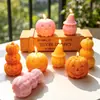 Velas aromáticas personalizadas de calabaza y fantasma para Halloween, una decoración casera creativa para la temporada festiva y un regalo de Halloween